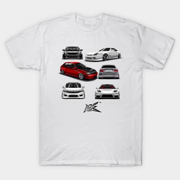 honda acura collection T-Shirt by naquash